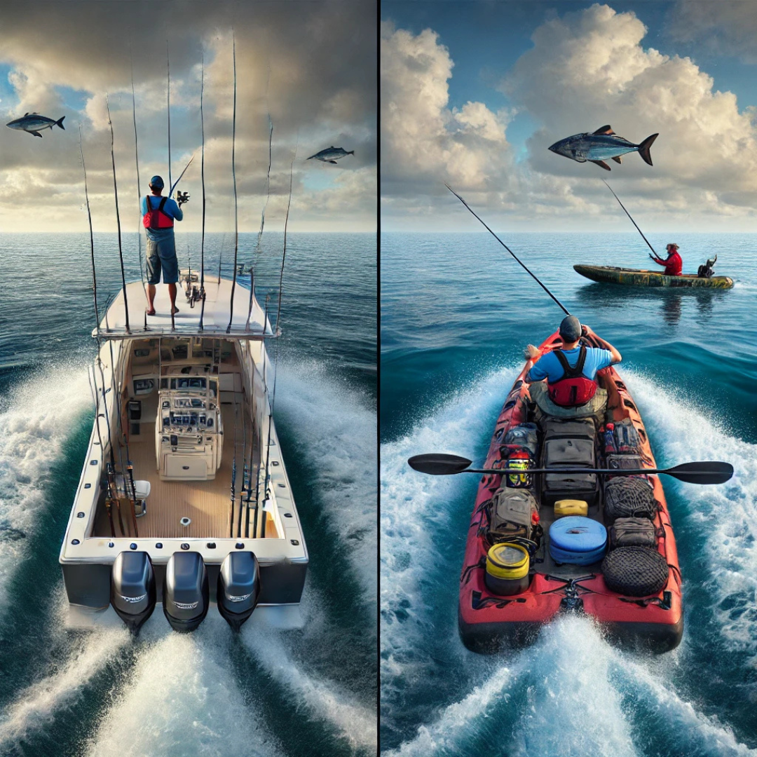船釣りvsカヤック沖釣り!それぞれのメリット・デメリット比較