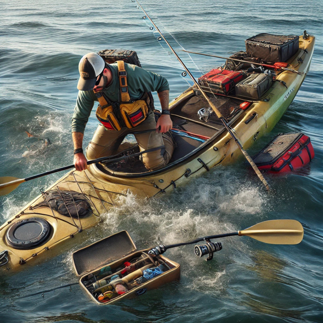 カヤックがひっくり返った!転覆時の対応と沈んだ道具の回収テクニック