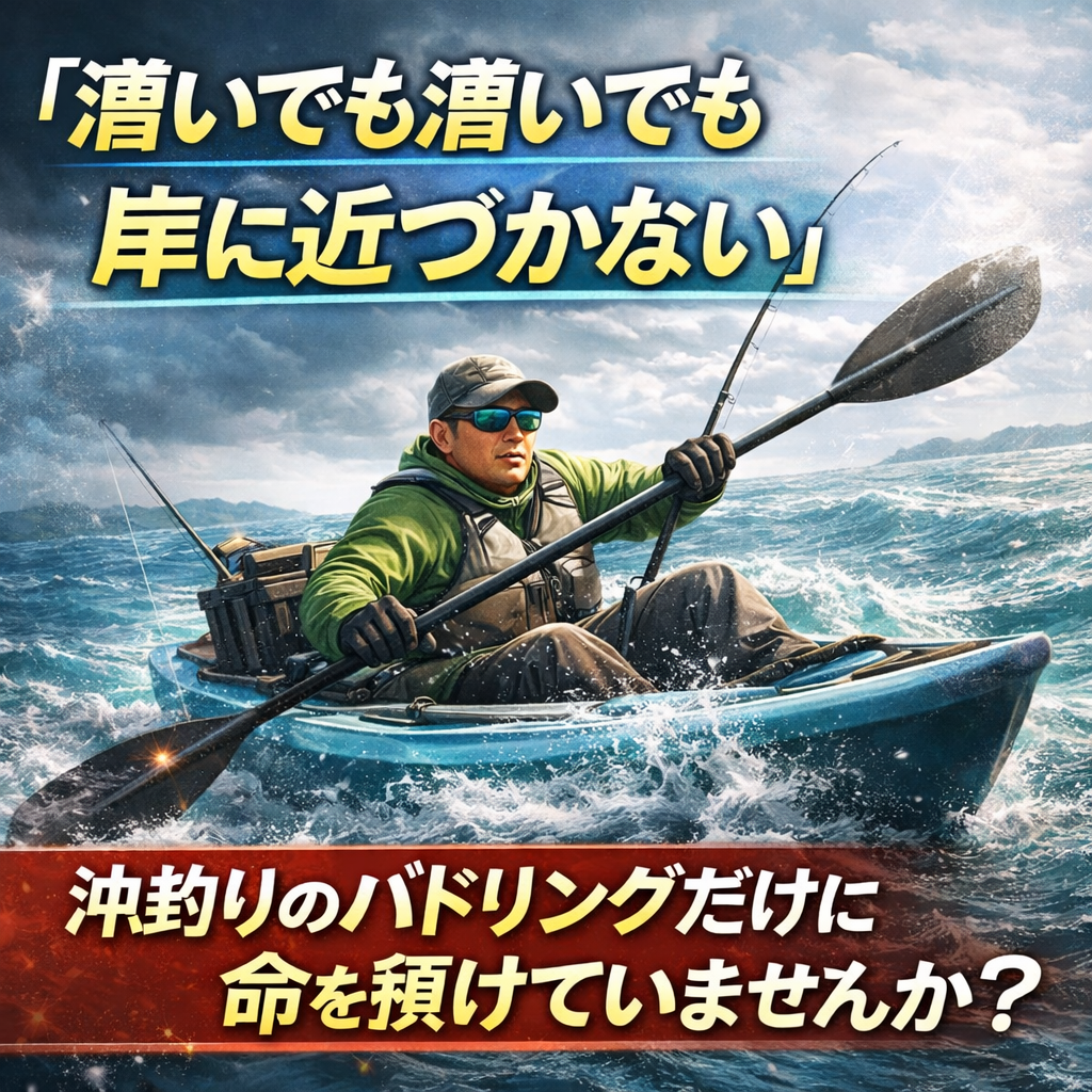 「漕いでも漕いでも岸に近づかない」―― 沖釣りのパドリングだけに命を預けていませんか？